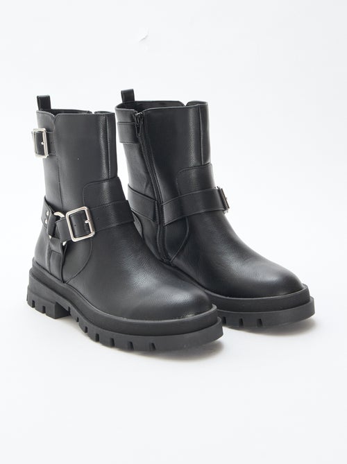Botines cortos unicolor - Kiabi