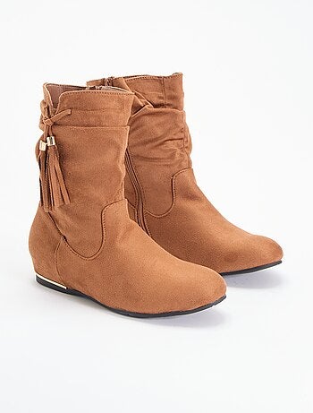 Botines de antelina