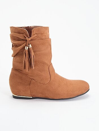 Botines de antelina