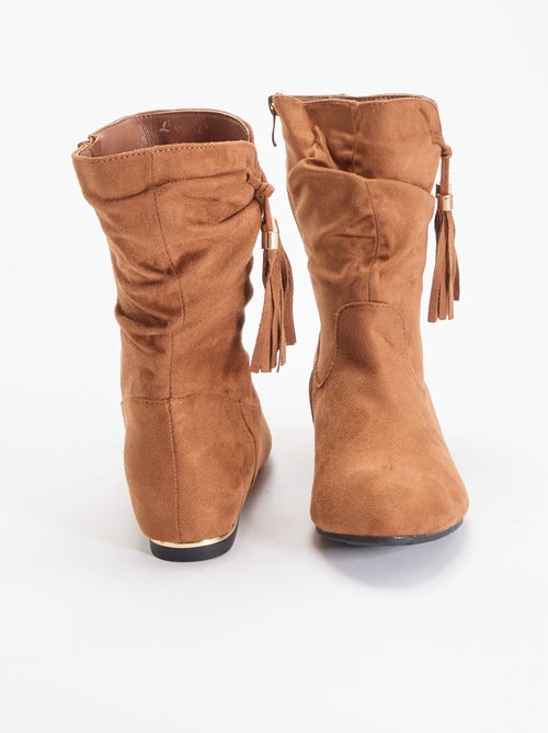 Botines de antelina - Kiabi Botines de antelina - Kiabi