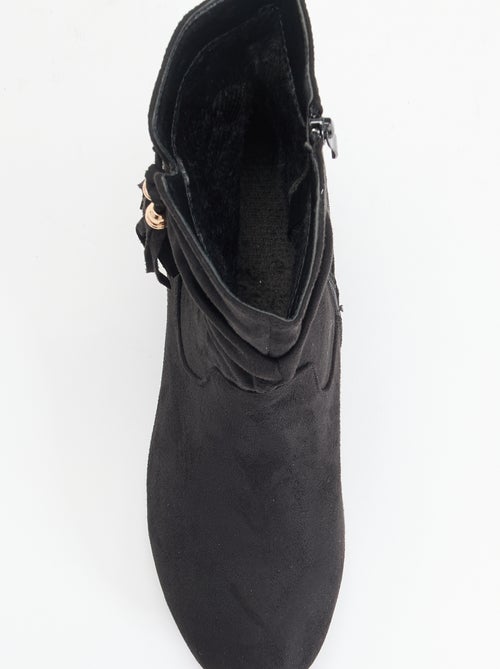 Botines de antelina - Kiabi Botines de antelina - Kiabi