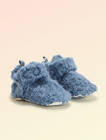 Kitchoun - Botines de bebé efecto borreguito