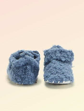 Kitchoun - Botines de bebé efecto borreguito