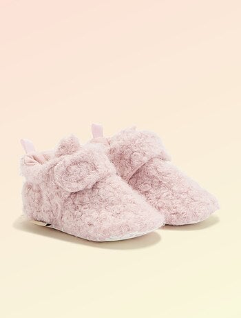 Kitchoun - Botines de bebé efecto borreguito