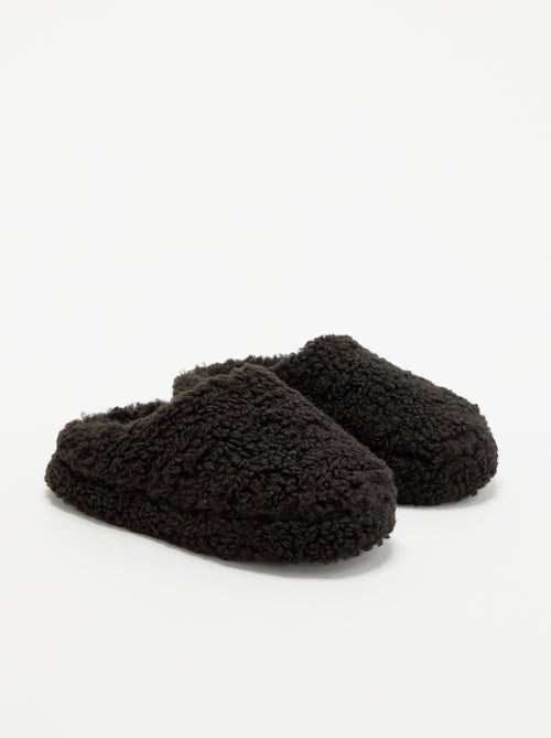 Botines de casa efecto borreguito - Kiabi Botines de casa efecto borreguito - Kiabi