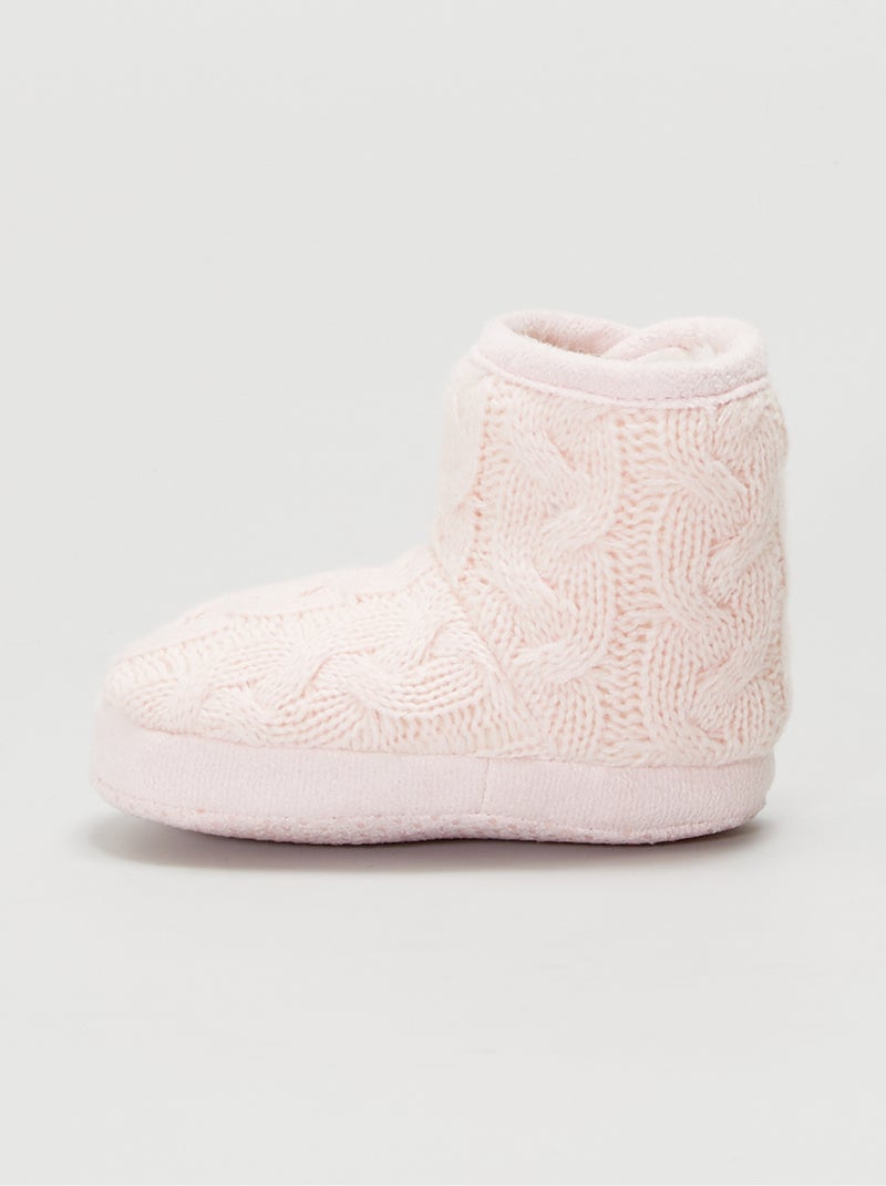 Botines de casa rosa - Kiabi