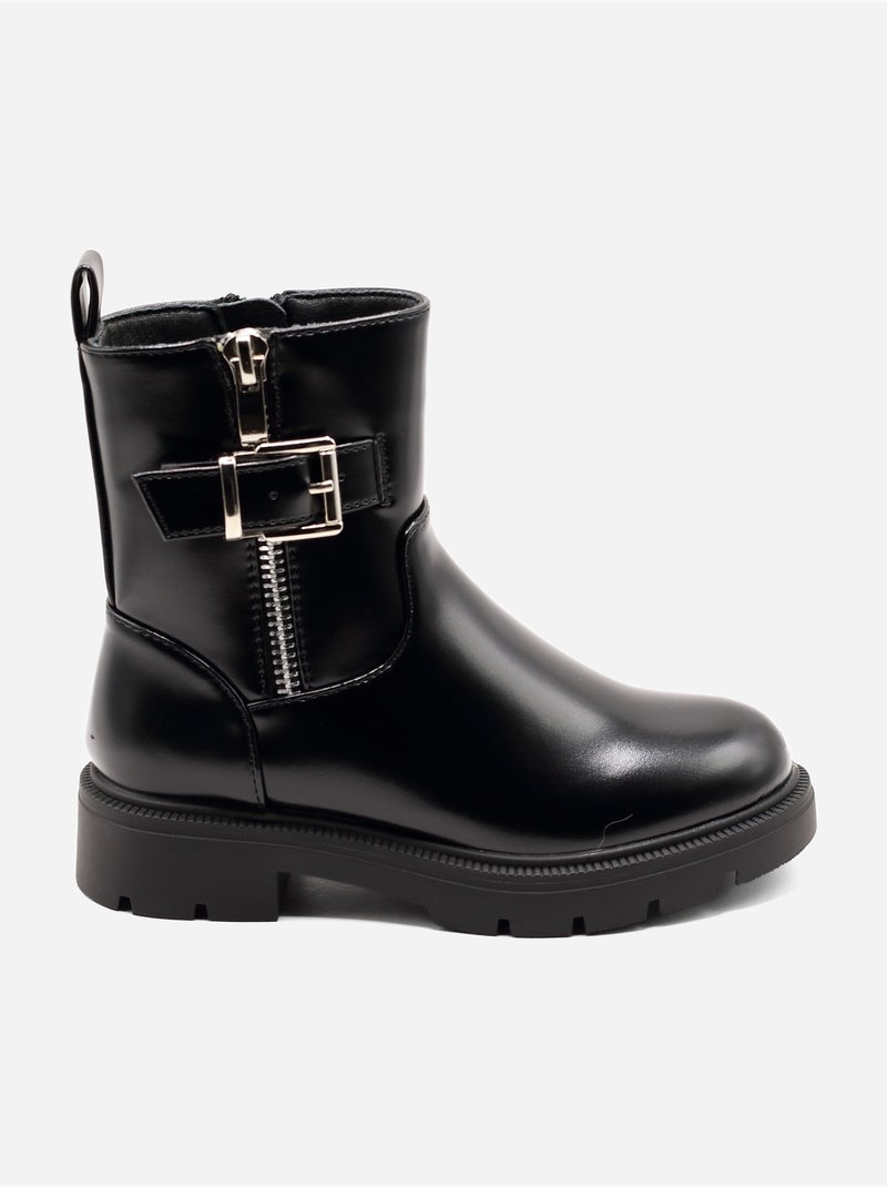 Botines de charol Negro - Kiabi