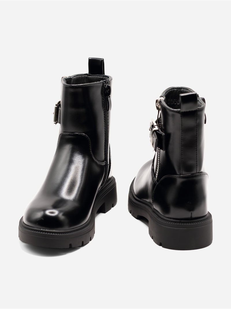 Botines de charol Negro - Kiabi