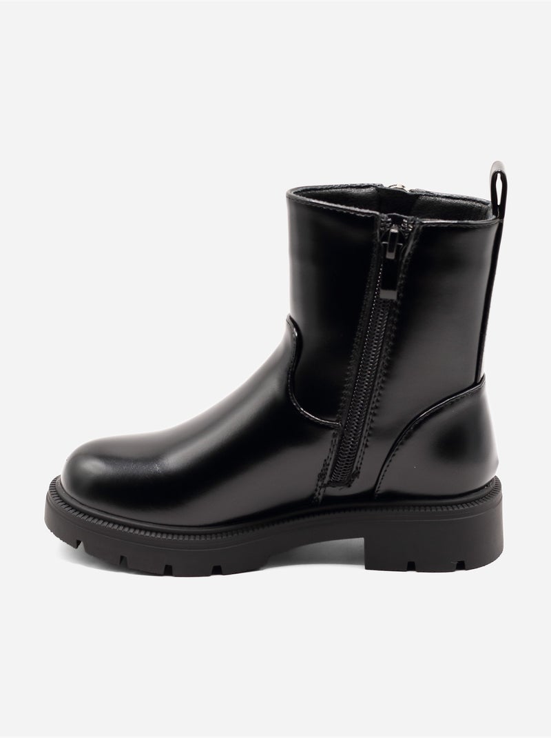 Botines de charol Negro - Kiabi