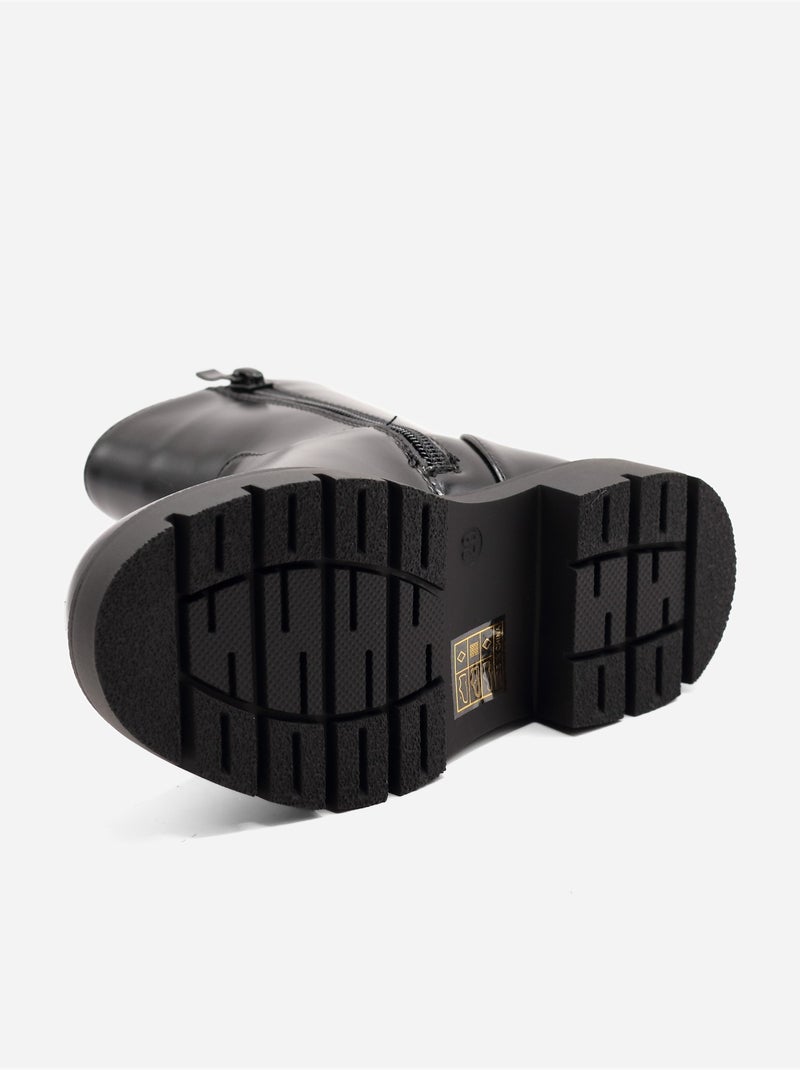 Botines de charol Negro - Kiabi