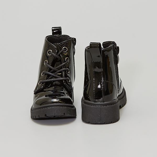 Botines de charol bebé niña - negro - Kiabi - 12,00€