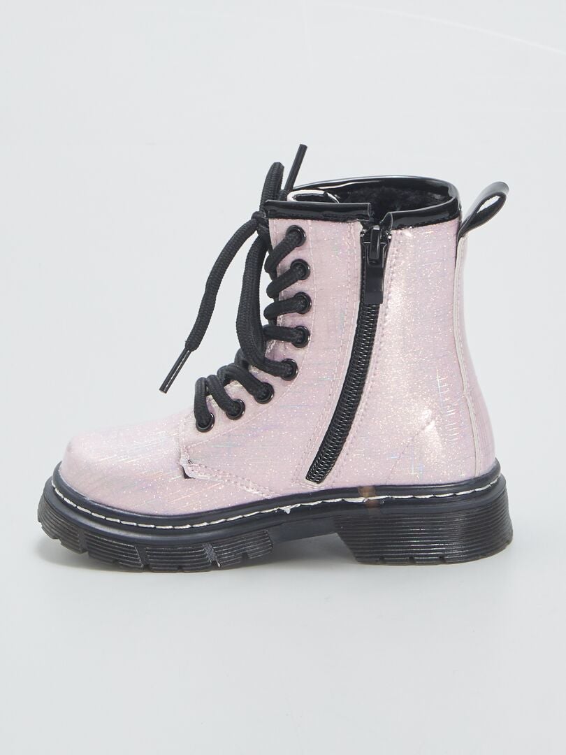Botines de charol ROSA - Kiabi