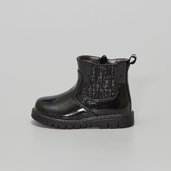 Botines de charol sintético Niña 3-12 años - negro - Kiabi - 24,00€