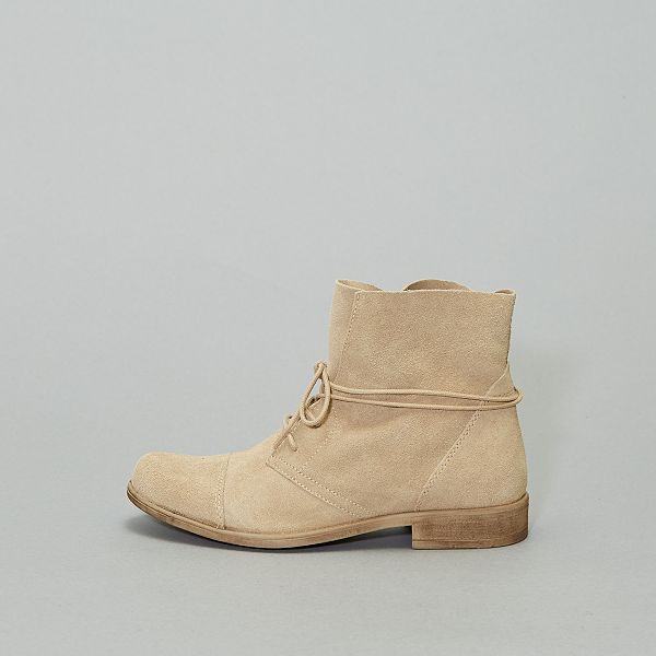 botines de cuero mujer