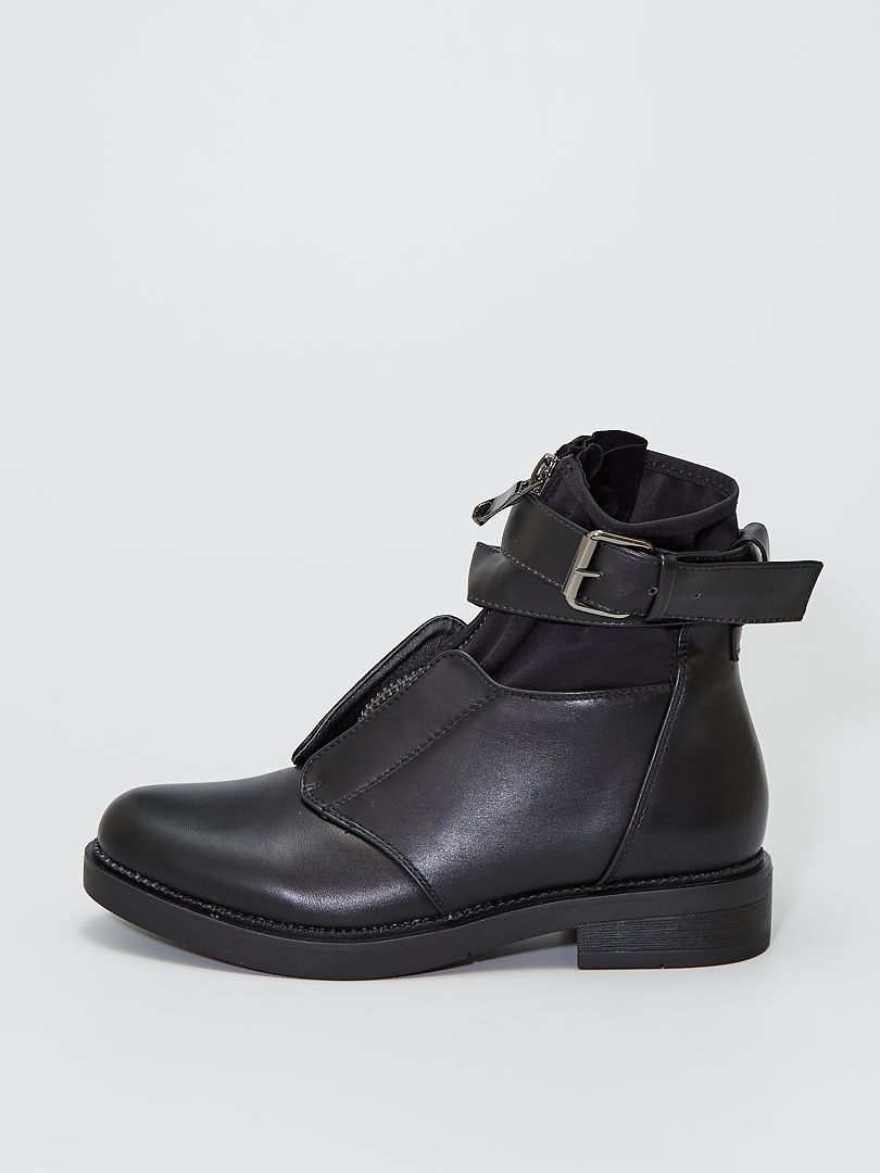 Botines calcetin online negro