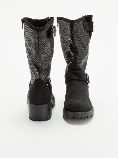 Botines de efecto piel - Kiabi