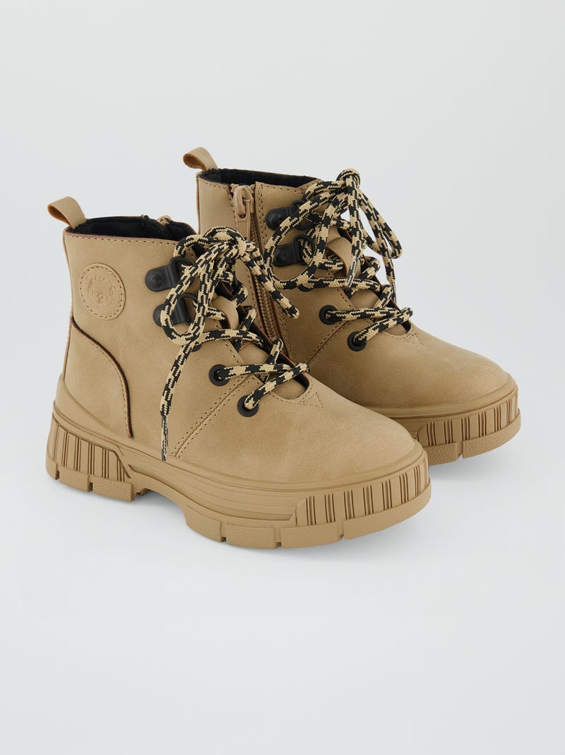 Botines de estilo montañero MARRON - Kiabi