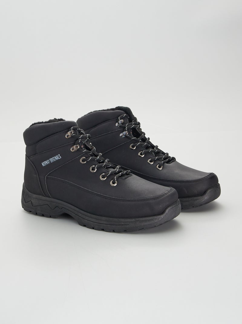Botines de estilo montañero NEGRO - Kiabi