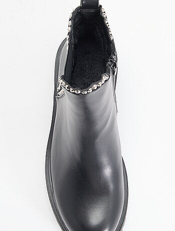Botines de imitación con strass