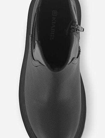 Botines de imitación con suela dentada