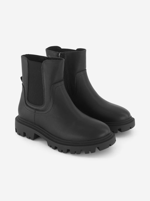 Botines de imitación con suela dentada - Kiabi