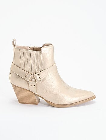 Botines de imitación con tacón
