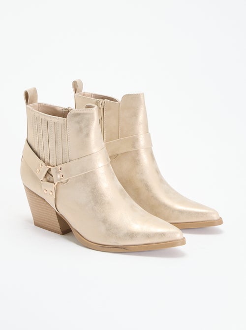 Botines de imitación con tacón - Kiabi