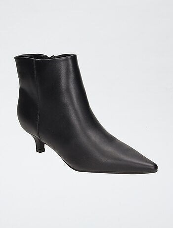 Botines de imitación con tacón