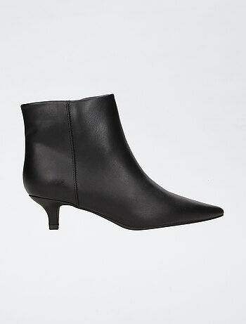 Botines de imitación con tacón