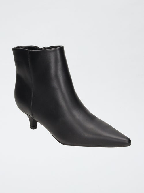 Botines de imitación con tacón - Kiabi