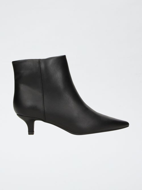 Botines de imitación con tacón - Kiabi