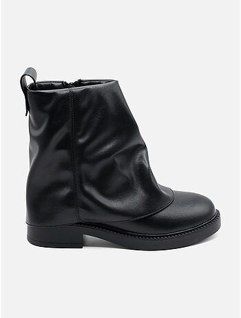 Botines de imitación de piel
