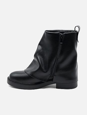 Botines de imitación de piel