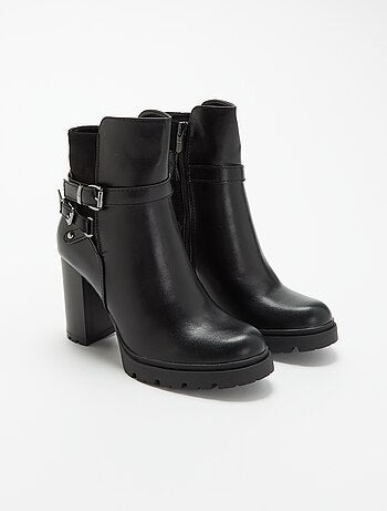 Botines de imitación de tacón alto