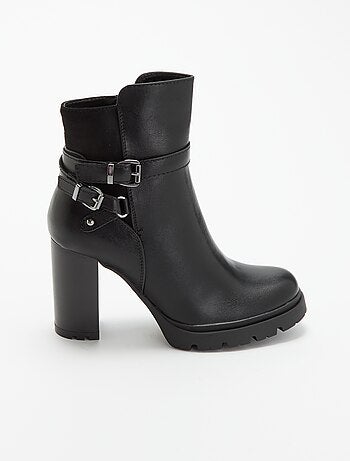 Botines de imitación de tacón alto