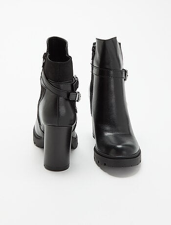 Botines de imitación de tacón alto