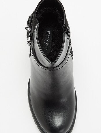 Botines de imitación de tacón alto