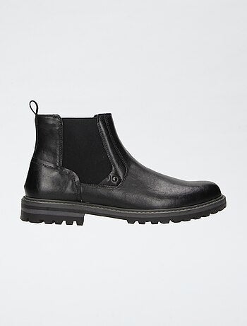 Botines de imitación piel