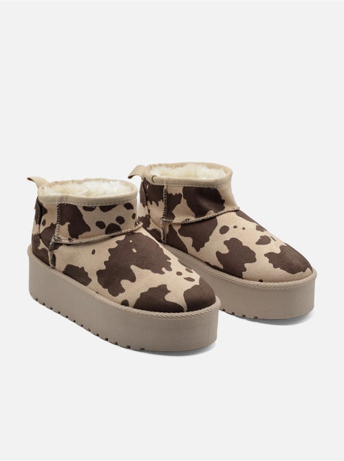 Botines de mujer correa cruzada - Kiabi Botines de mujer correa cruzada - Kiabi