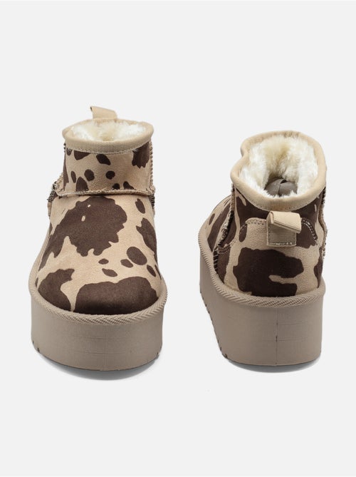 Botines de mujer correa cruzada - Kiabi Botines de mujer correa cruzada - Kiabi