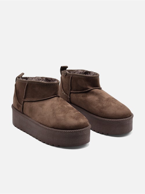Botines de mujer correa cruzada - Kiabi Botines de mujer correa cruzada - Kiabi