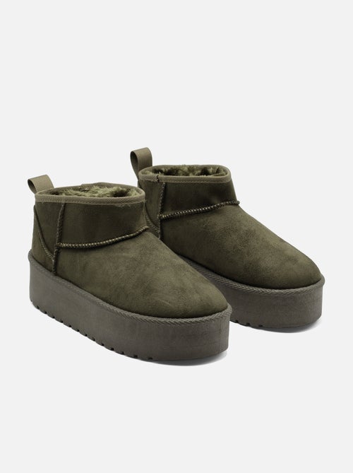 Botines de mujer correa cruzada - Kiabi Botines de mujer correa cruzada - Kiabi