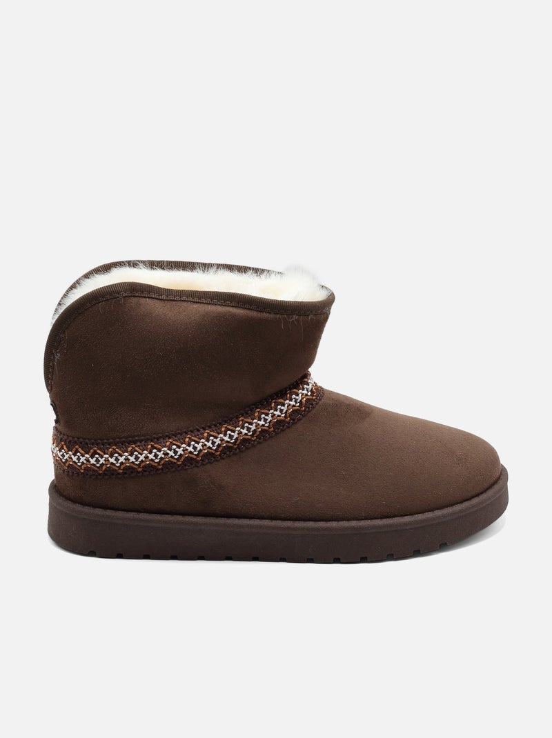 Botines de mujer para ponerse - C M Marrón - Kiabi