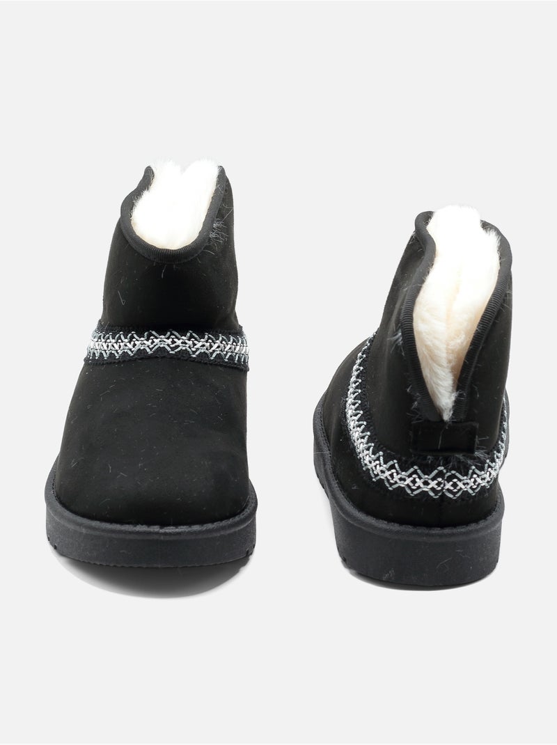 Botines de mujer para ponerse - C M Negro - Kiabi