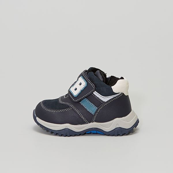 Botines de piel bebé niño - azul navy - Kiabi - 28,00€