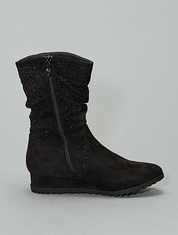 Botines de strass con cuña - Kiabi