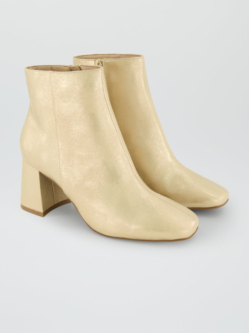 Botines de tacón BEIGE - Kiabi
