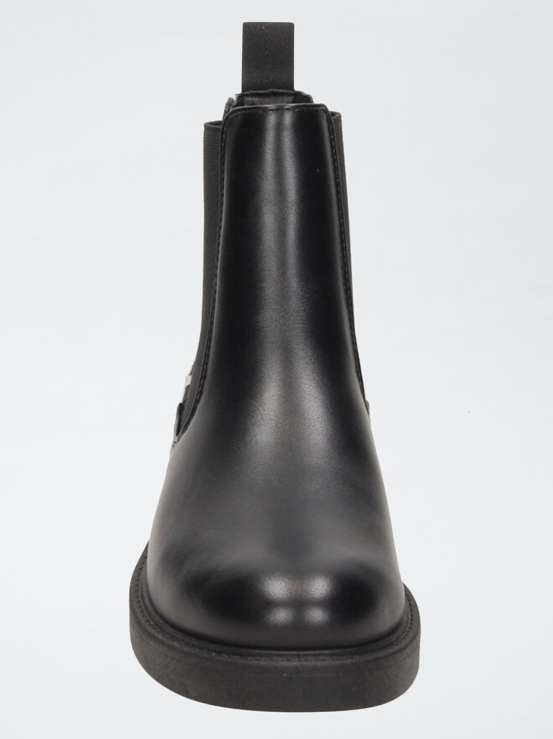 Botines de tacón de imitación Negro - Kiabi