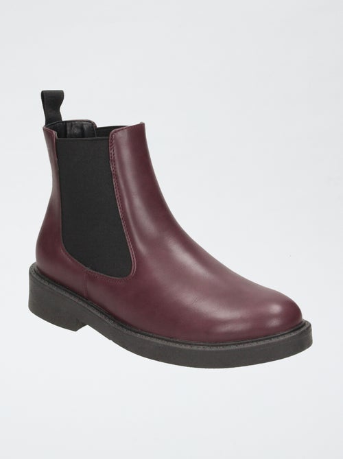 Botines de tacón de polipiel - Kiabi