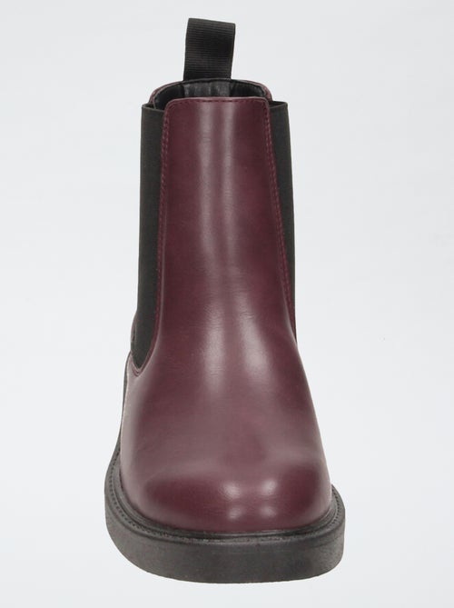 Botines de tacón de polipiel - Kiabi